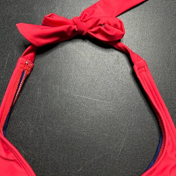 Mossimo Red, White, & Blue Halter Bikini Top Size M - Picture 6 of 7